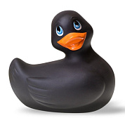 Чёрный вибратор-утенок I Rub My Duckie фото в интим магазине Love Boat
