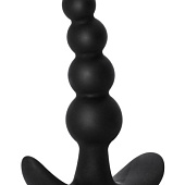 Чёрная анальная пробка Bubbles Anal Plug - 11,5 см.