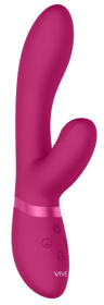 Розовый вибромассажер Kyra - 21,3 см. фото в интим магазине Love Boat