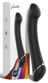 Черны вибратор для G-точки Gwand - 18,7 см. фото в секс шопе Love Boat