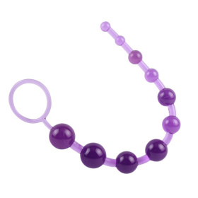 Фиолетовая анальная цепочка Sassy Anal Beads - 26,7 см. фото в интим магазине Love Boat