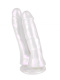 Белый перламутровый двойной фаллоимитатор Baroque