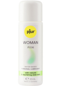 Лубрикант на водной основе pjur WOMAN Aloe - 30 мл. фото в интим магазине Love Boat