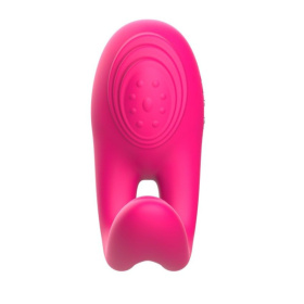 Розовое виброкольцо с пультом ДУ