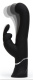 Черный вибратор-кролик G-Spot Stroking Vibrator - 24,2 см.