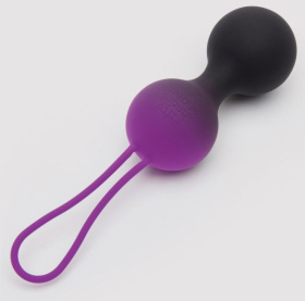 Черные, меняющие цвет вагинальные шарики Inner Goddess Colour-Changing Jiggle Balls 90g фото в интим магазине Love Boat