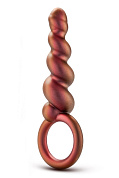 Коричневый анальный стимулятор Spiral Loop Copper Anal Plug - 13,3 см. фото в интим магазине Love Boat