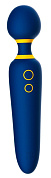 Синий вибромассажер с круглой головкой Romp Flip - 23 см. фото в интим магазине Love Boat