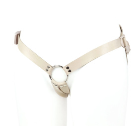 Универсальный пояс с кольцом и реалистичной насадкой - 20 см.