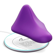 Фиолетовый треугольный вибромассажер Triangle Muscle Massager фото в интим магазине Love Boat