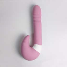 Розовый вибростимулятор зоны G 2-в-1