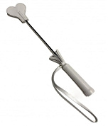 
Белый кожаный мини-стек - 36 см. фото в интим магазине Love Boat