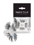 Эластичное эрекционное кольцо с черными «ресничками» фото в интим магазине Love Boat