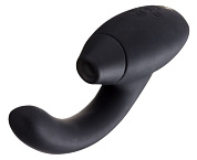 Чёрный стимулятор 2-в-1 для женщин Womanizer InsideOut фото в интим магазине Love Boat