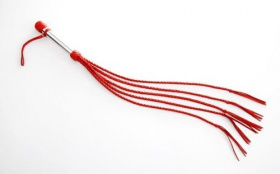 Красная пятихвостая плеть - 70 см.