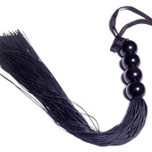 Черная силиконовая плеть - 37 см.