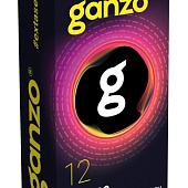 Презервативы анатомической формы с точечной и ребристой структурой Ganzo Extase - 12 шт.