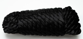 
Черная нейлоновая веревка для связывания - 5,5 м. фото в интим магазине Love Boat