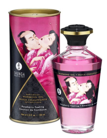 Массажное интимное масло с ароматом малины - 100 мл. фото в интим магазине Love Boat
