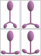 Сиреневый тренажер мыщц тазового дна Vaginal Trainer