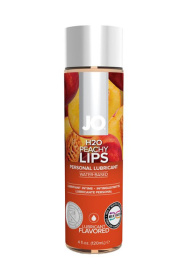 Лубрикант на водной основе с ароматом персика JO Flavored Peachy Lips - 120 мл. фото в интим магазине Love Boat