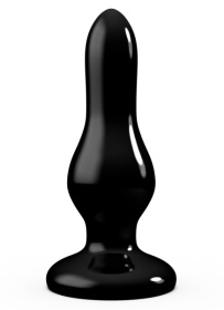 Черная анальная пробка MAGNUM 15 - 17,5 см.