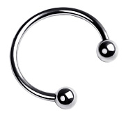 
Серебристая подкова на головку пениса фото в интим магазине Love Boat