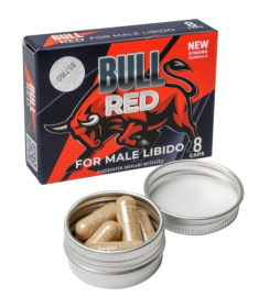 Пищевой концентрат для мужчин BULL RED - 8 капсул фото в интим магазине Love Boat