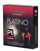 Стимулирующая насадка с шипиками по бокам Platino  Тайфун  фото в интим магазине Love Boat