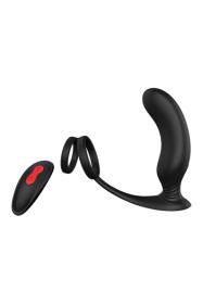 Черный массажер простаты Remote P-Pleaser - 15 см.