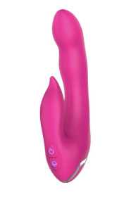Розовый вибратор Dual Fantasy Rabbit - 19,5 см. фото в интим магазине Love Boat