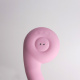 Розовый вибростимулятор точки G с нагревом Bendable Heating G-Spot Vibrator