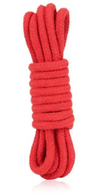 
Красная хлопковая веревка для связывания - 3 м. фото в интим магазине Love Boat