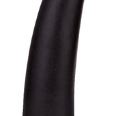 Черный анальный фаллоимитатор с зауженным кончиком - 20 см.