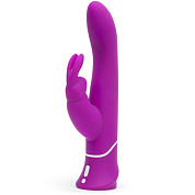 Лиловый вибратор-кролик Curve Rechargeable Rabbit Vibrator - 25,4 см. фото в интим магазине Love Boat