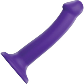Фиолетовый фаллоимитатор-насадка Strap-On-Me Dildo Dual Density size M - 18 см. фото в интим магазине Love Boat