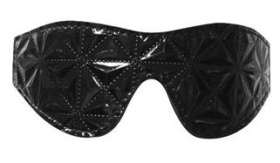 
Чёрная маска на глаза с геометрическим узором Pyramid Eye Mask фото в интим магазине Love Boat