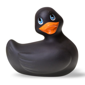 Черный вибратор-уточка I Rub My Duckie 2.0 фото в интим магазине Love Boat
