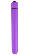Фиолетовая удлиненная вибропуля - 13 см. фото в интим магазине Love Boat