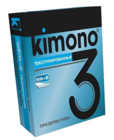 Текстурированные презервативы KIMONO - 3 шт.  фото в интим магазине Love Boat
