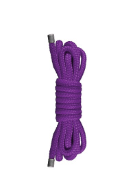 
Фиолетовая нейлоновая веревка для бондажа Japanese Mini - 1,5 м. фото в интим магазине Love Boat