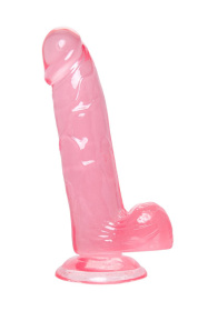 Розовый реалистичный фаллоимитатор Sundo - 20 см. фото в интим магазине Love Boat